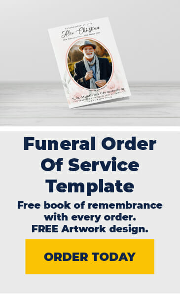 funeral order of service template
