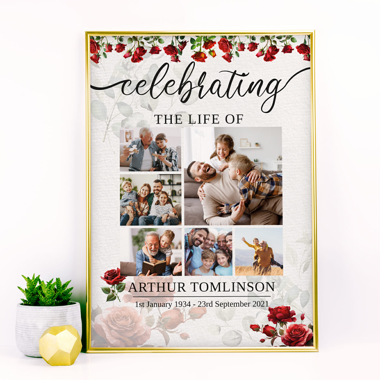 Funeral memory board  37