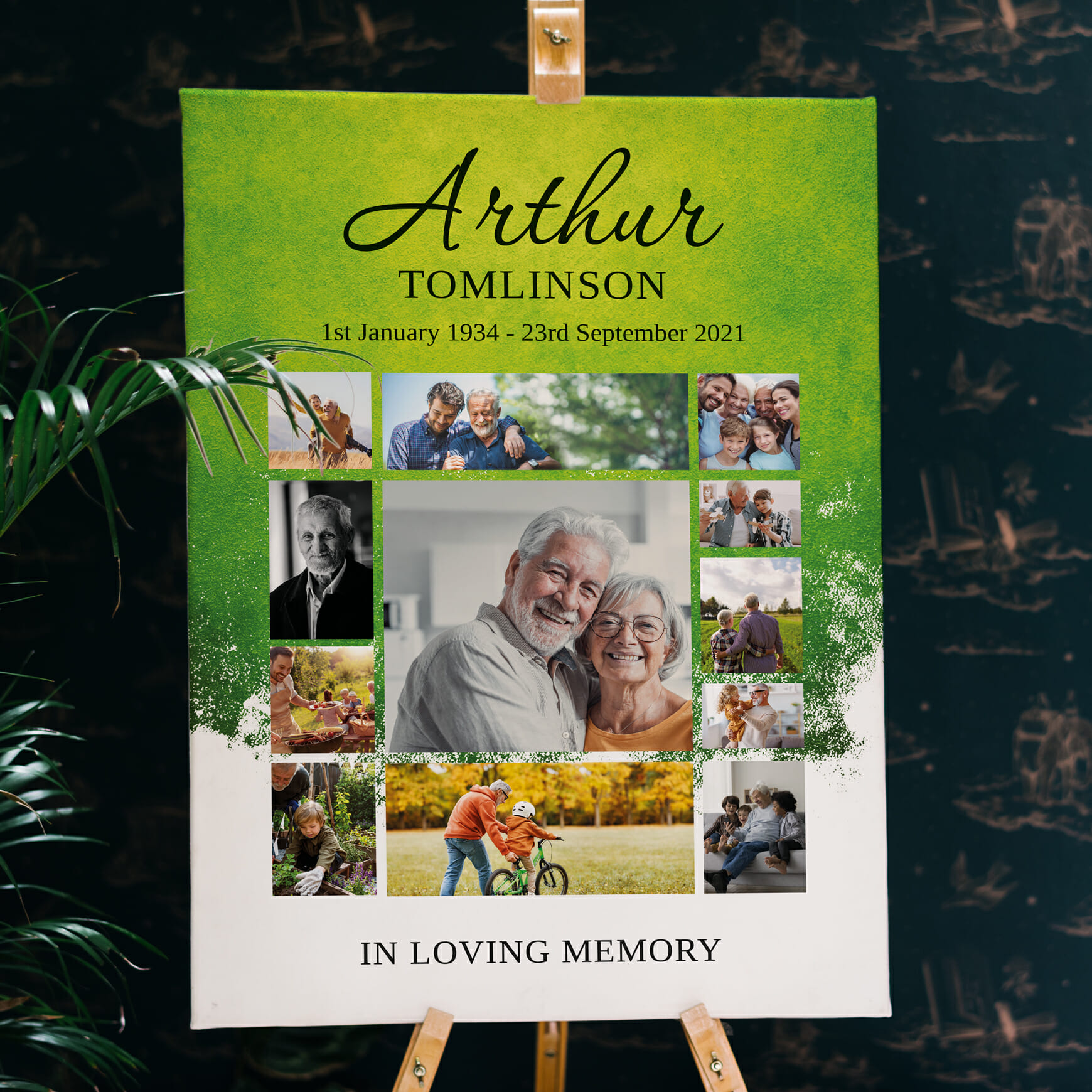 Funeral memory board  12