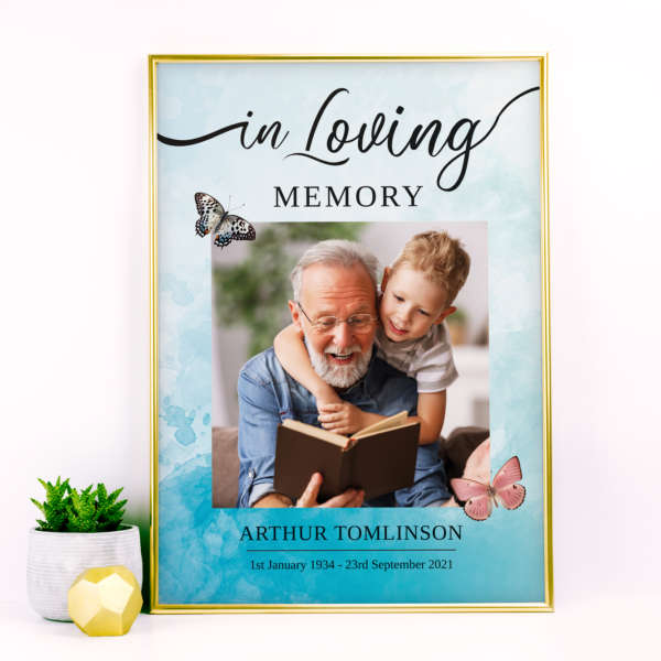 Funeral Memory Picture Poster Boards