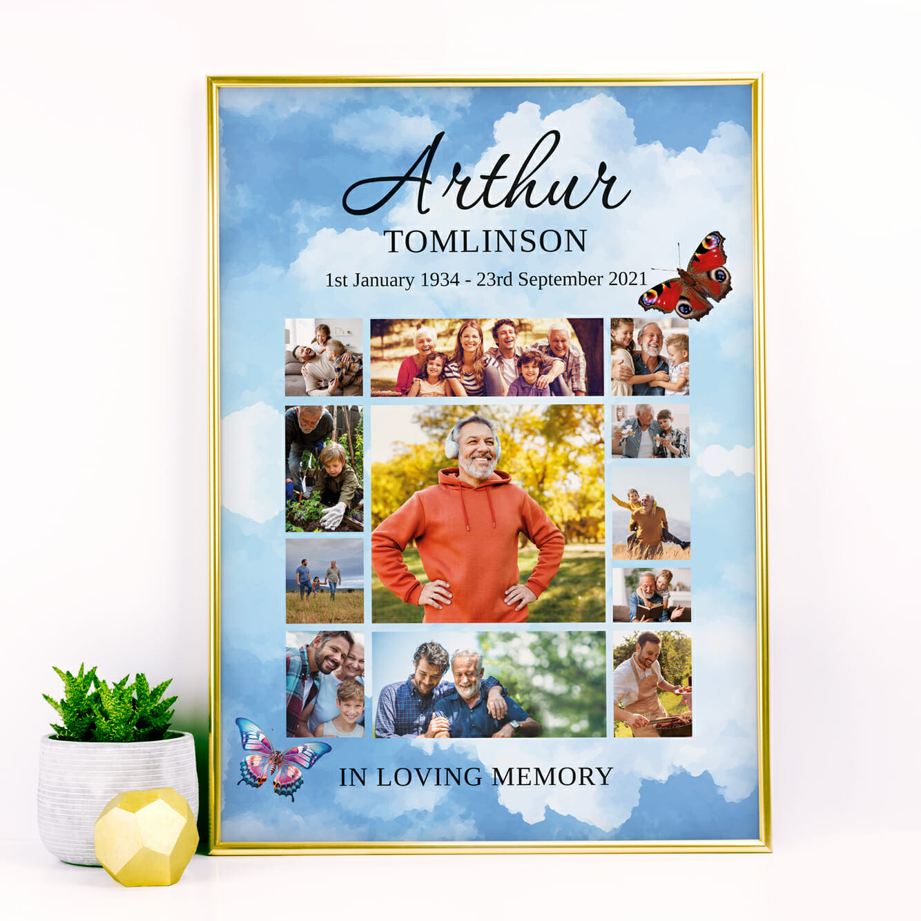 Funeral memory board  2