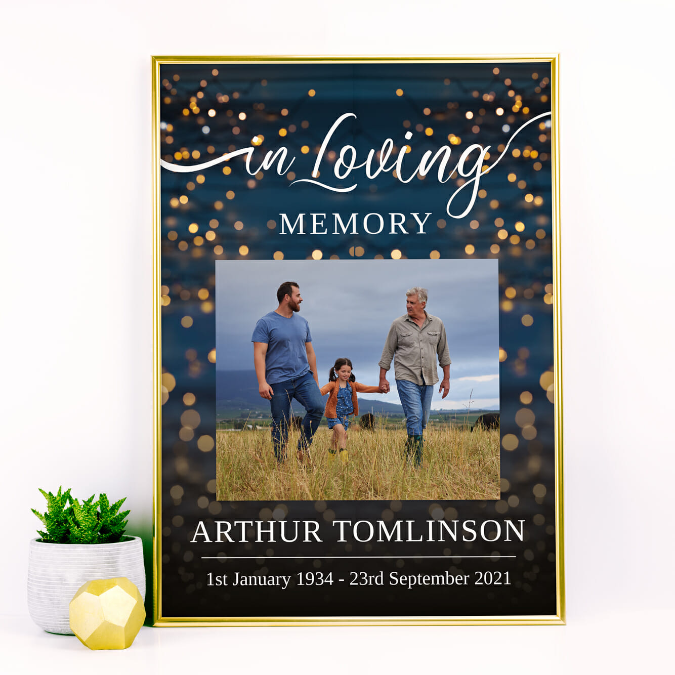 Funeral memory board  47