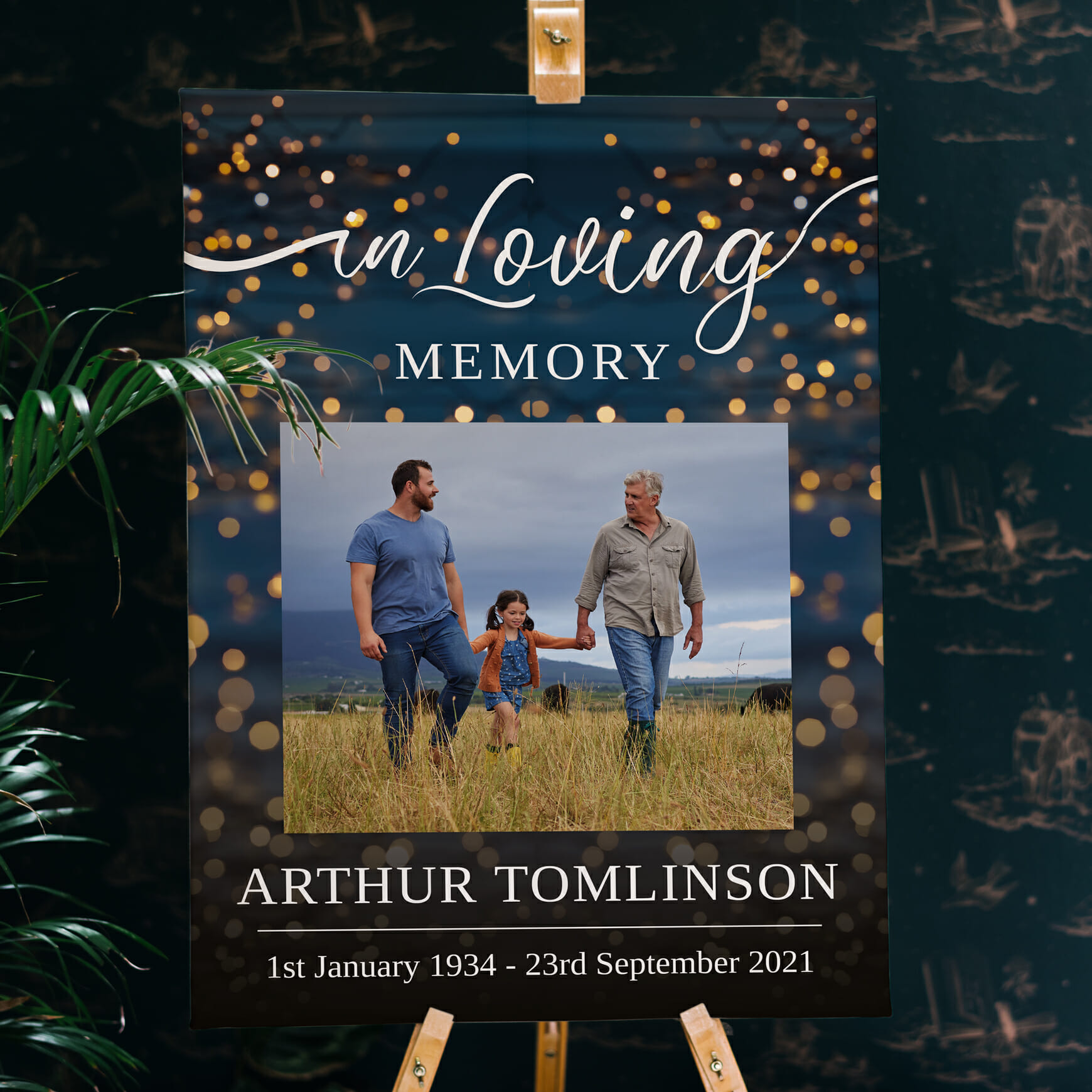 Funeral memory board  46