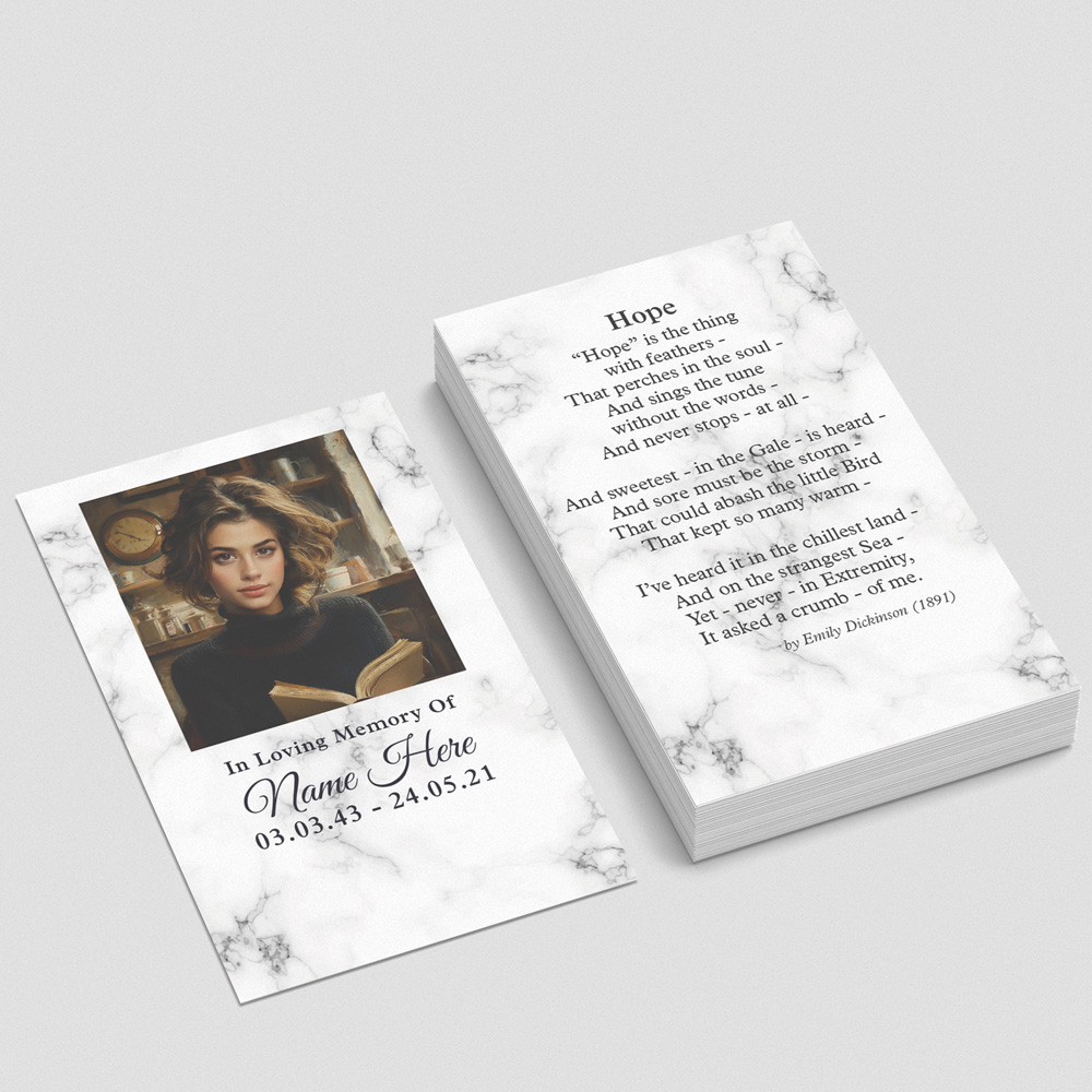 Marble Classic memorial card
