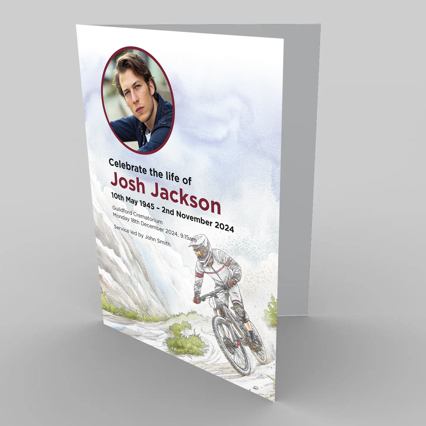 Mountain Biking Funeral Order of Service