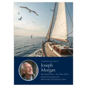 Sail boat funeral order of service example